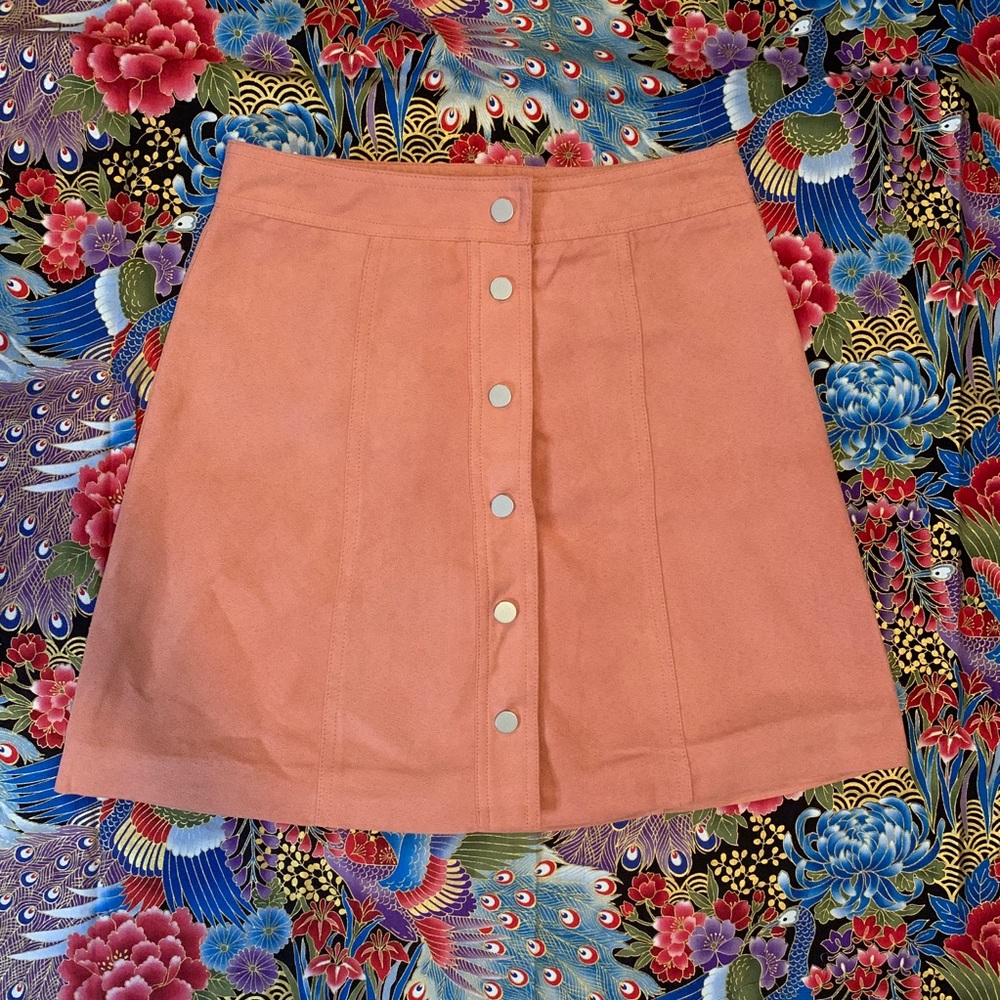 H & M beautiful suede A line skirt size S